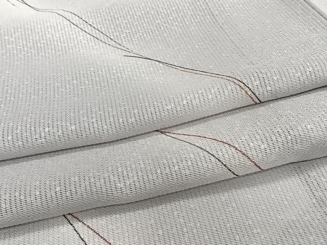 平和屋着物＊夏物　小紋　縦絽　斜線文　正絹　逸品　CABI3742xi