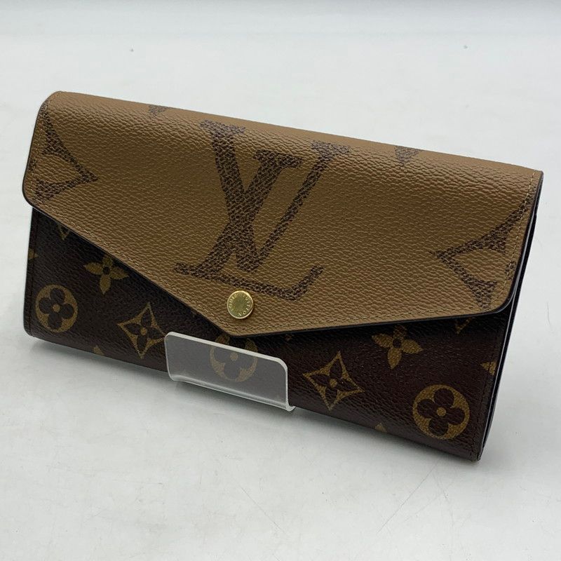 【中古品】 LOUIS VUITTON ルイ・ヴィトン M80726 モノグラム ジャイアント リバース ポルトフォイユ サラ 財布 長財布 ロングウォレット 【179-260613-ko-05-tei】