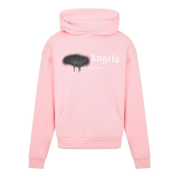 パーム・エンジェルス メンズ アウター パーカー・スウェット Palm Angels Menspray Pull Over Hoodie PinkBlack ブラック