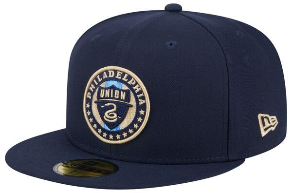 ニューエラ メンズ アクセサリー 帽子 ロゴ New Eradult Philadelphia Union 59Fifty 2024 Logo Navy Fitted Hat NoColor ネイビー