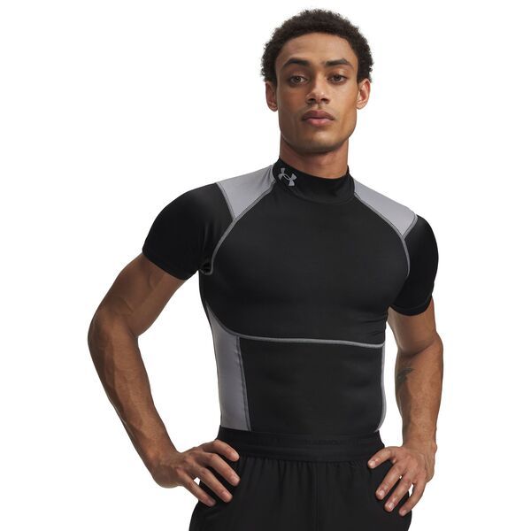 アンダーアーマー メンズ トップス シャツ モックネック Under Armour Mens HeatGear Elite Compression Mock Neck Shirt UltimateBl