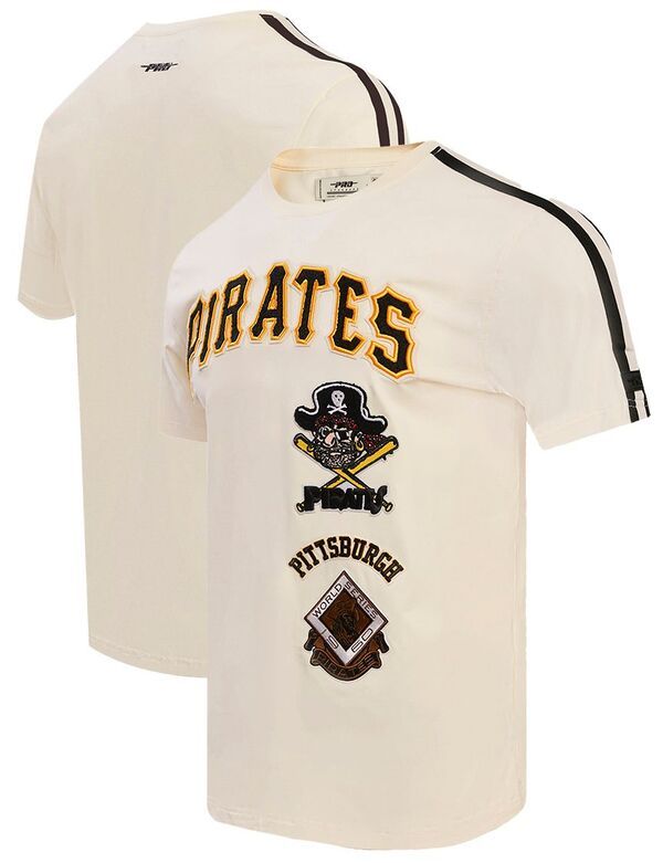 プロスタンダード メンズ トップス Tシャツ Pro Standard Mens Pittsburgh Pirates Cream Retro Stripe TShirt NoColor クリーム