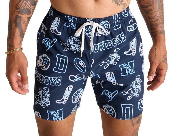 チャビーズ メンズ 水着 ハーフパンツ・ショーツ Chubbies Adult Dallas Cowboys Neonavy 55 Lined Swim Trunks NoColor ネイビー