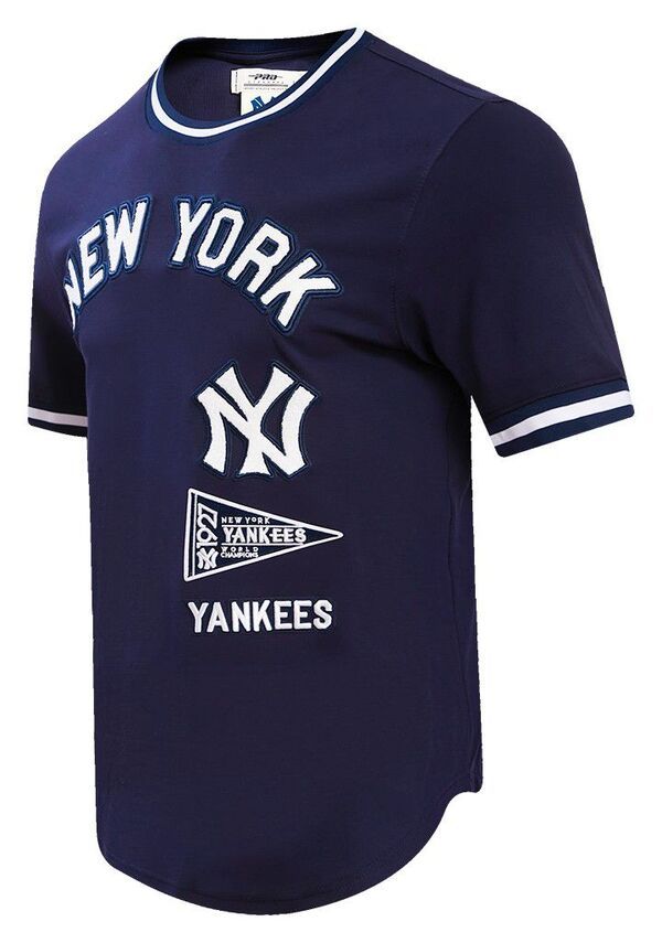 プロスタンダード メンズ トップス Tシャツ ニット Pro Standard Mens New York Yankees Retro Double KnitShirt Navy ネイビー