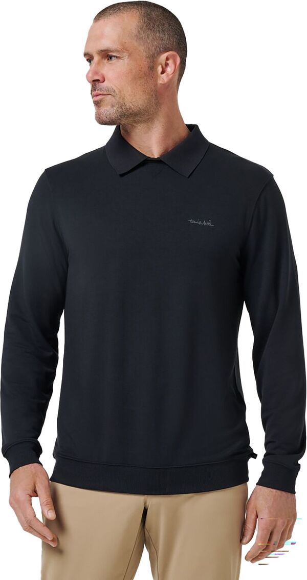 トラビスマヒュー メンズ トップス シャツ クルーネック TravisMathew Mens Amenities Collar Golf Crewneck Black ブラック