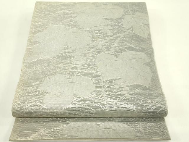 平和屋着物＊夏物　六通柄　本袋帯　葡萄蔦の葉文　銀糸　正絹　逸品　CABI5256rv 9,620円