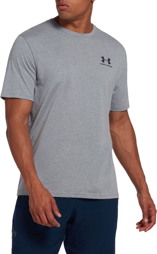 アンダーアーマー メンズ トップス シャツ スポーツスタイル グラフィック Under Armour Mensportstyleft Chest Graphic TShirt Steel