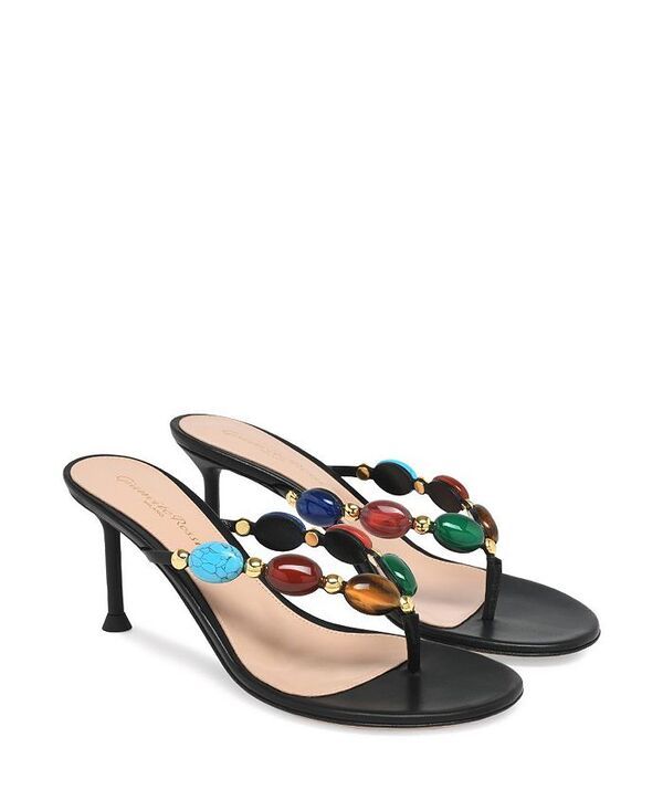 ジャンヴィト ロッシ レディース シューズ サンダル Gianvito Rossi Womenshanti Thong 70 Mules Black Suede ブラック