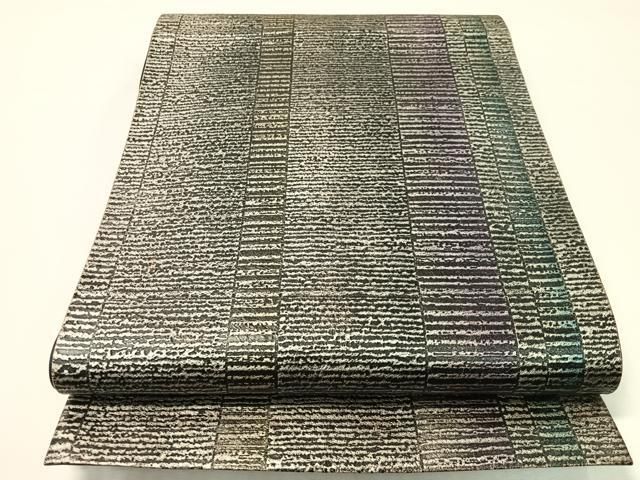 平和屋着物●六通柄袋帯　金唐革　霞間道　正絹　逸品　CABI4071vp
