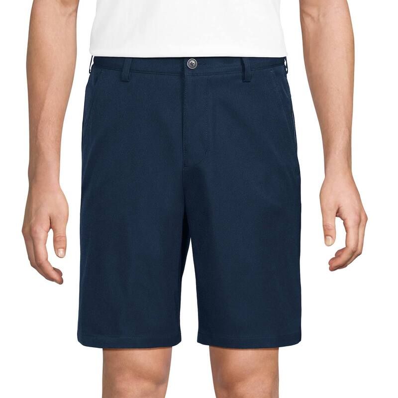 ランズエンド レディース ボトムス ハーフパンツ・ショーツ ショートパンツ Mens Lands End Active Performance 9 inchino Shorts Classic Nav