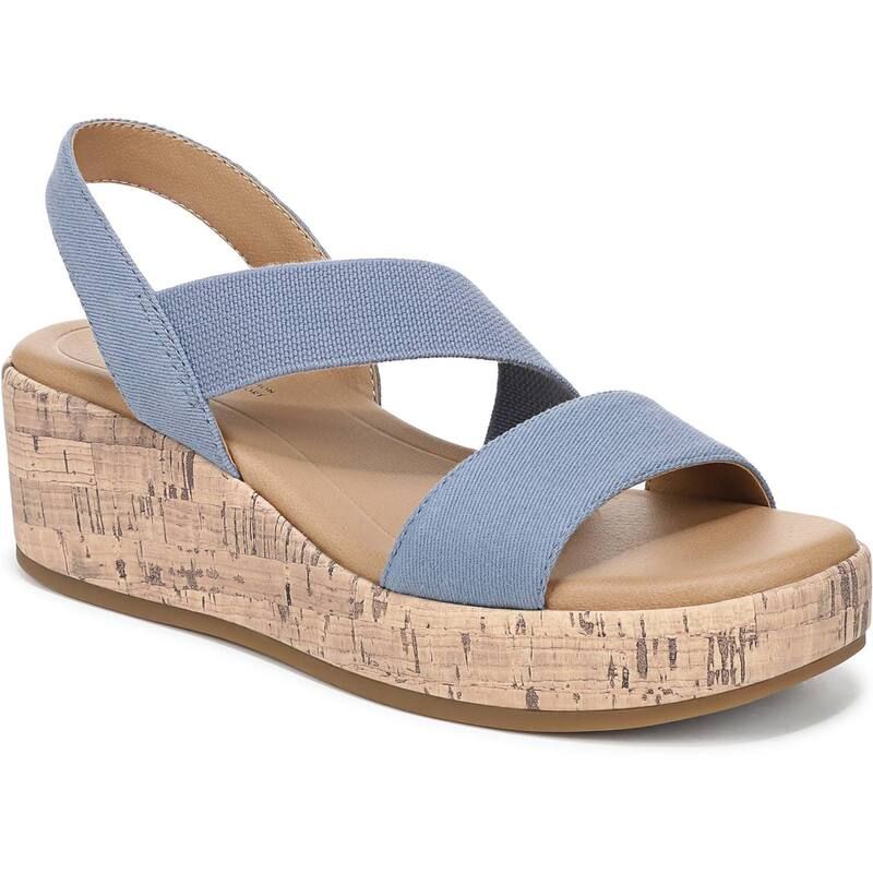 ライフストライド レディース シューズ サンダル LifeStride Odette Womenstrappy Wedge Sandals Blue ブルー