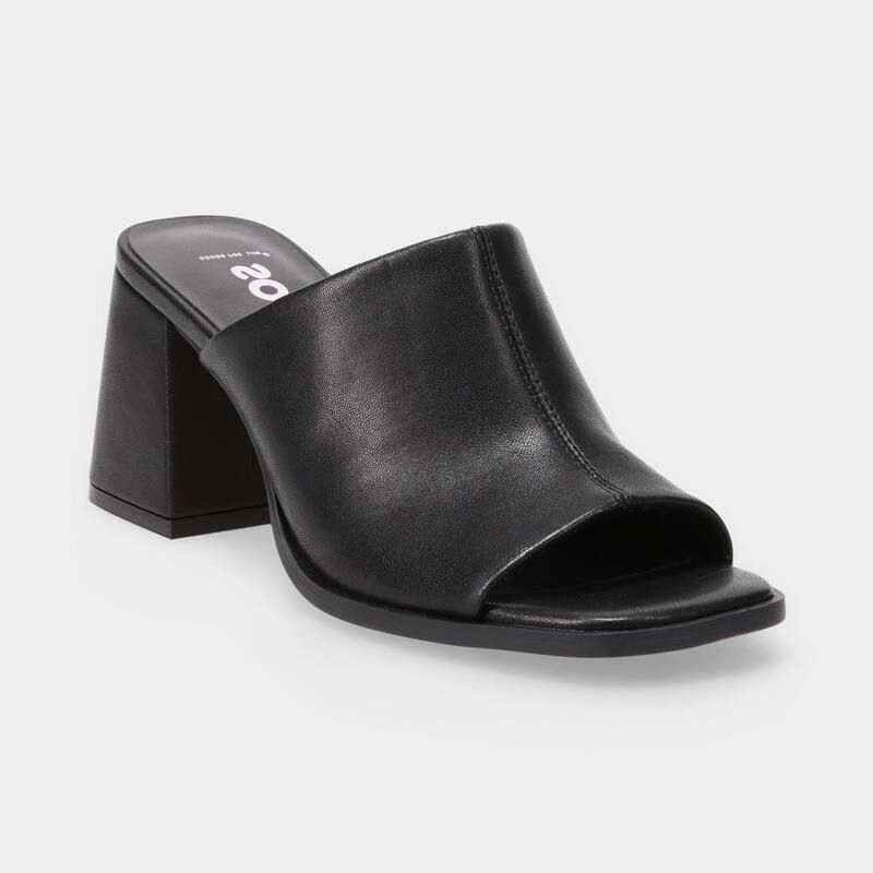 エスオー レディース シューズ サンダル ヒール SO Muneer Block Heel WomenslipOn Mules Black ブラック