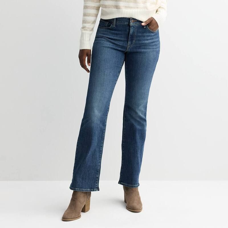 リーバイス レディース ボトムス デニムパンツ ブーツカット ブーツ ジーンズ Womens Levis Classic Bootcut Jeans Lapis Wave