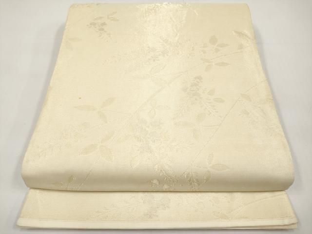 平和屋着物＊夏物　六通柄袋帯　藤花房　金銀糸　正絹　逸品　CABI8404tx