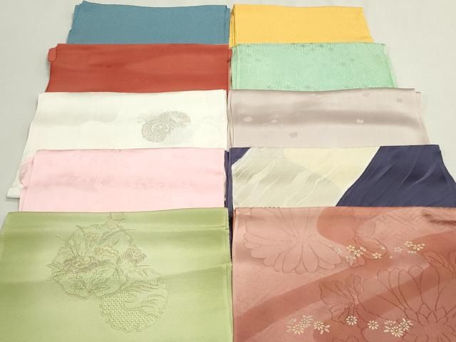 平和屋着物★和装小物　帯揚げ10枚セット　丹後ちりめん　正絹　逸品　DABG6329xg