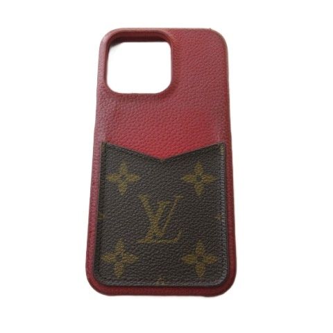 ルイヴィトン LOUIS VUITTON M81225 IPHONE バンパー 13PRO アイフォンケース カバー モノグラム ボルドー ブラウン