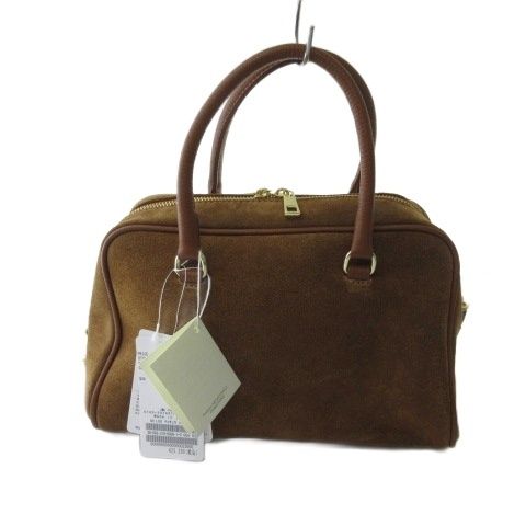 スピック&スパン Spick&Span ミロス Milos 別注 タグ付き 26SS ボストンバッグ 2WAY ショルダーバッグ スエード キャメル