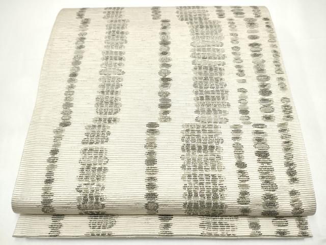 平和屋着物●六通柄袋帯　霞文　正絹　逸品　CABI0349hy