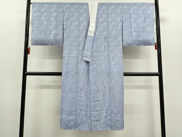 平和屋着物＊夏物　長襦袢　花唐草紋紗　紅掛空色　正絹　逸品　未使用　CABH7806ze