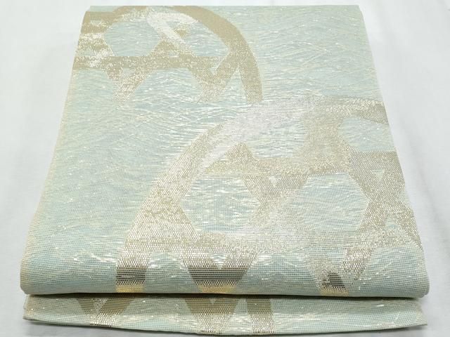 平和屋着物＊夏物　六通柄袋帯　籬文　金糸　正絹　逸品　CABH8397fb