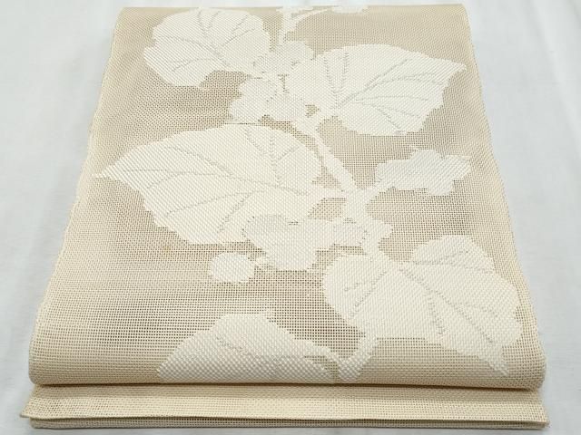 平和屋着物＊夏物　太鼓柄袋帯　草木文　正絹　逸品　CABI5616fb