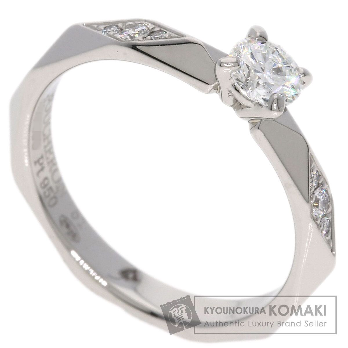 Boucheron ブシュロン ファセット ダイヤモンド F-VVS1 3EX #51 リング・指輪 PT950 レディース [中古]