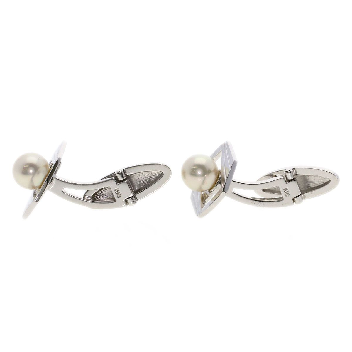 MIKIMOTO ミキモト パール 真珠 カフス K18WG メンズ []-東京公式通販