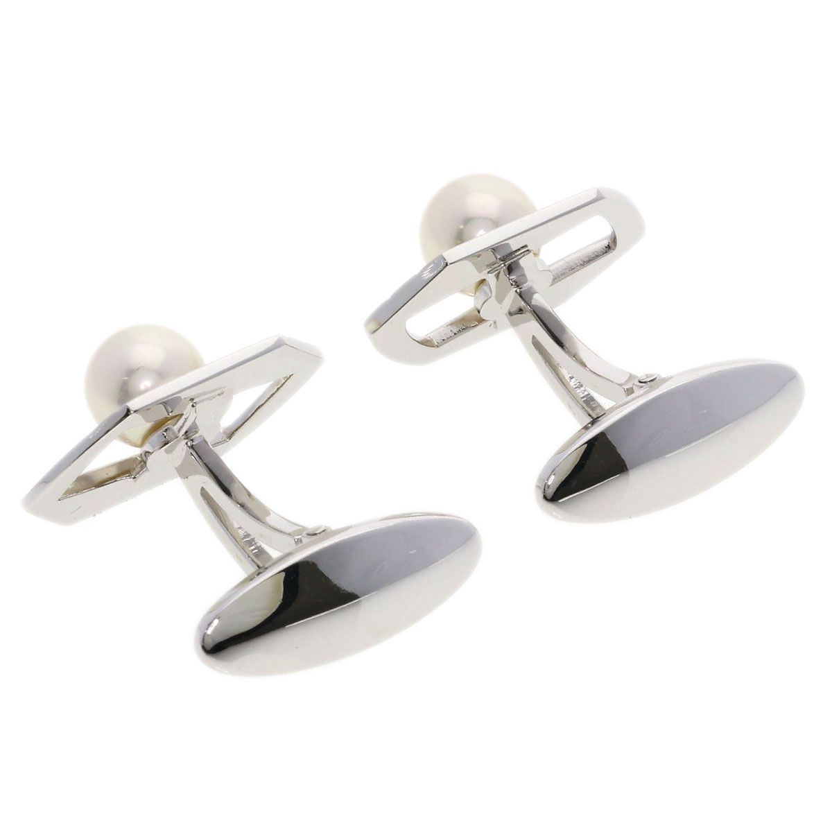 MIKIMOTO ミキモト パール 真珠 カフス K18WG メンズ []-東京公式通販