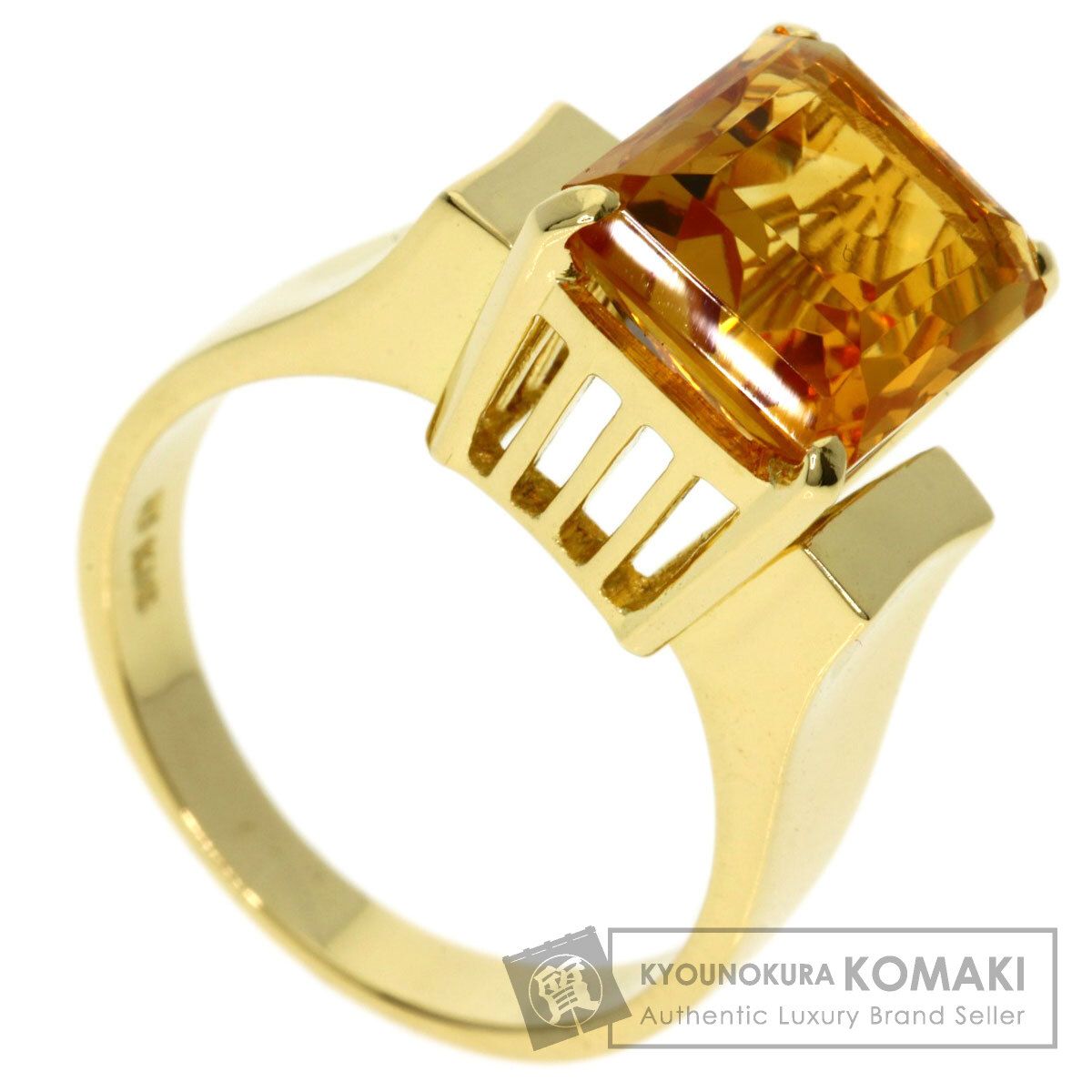 MIKIMOTO ミキモト トパーズ リング・指輪 K18YG レディース [中古]