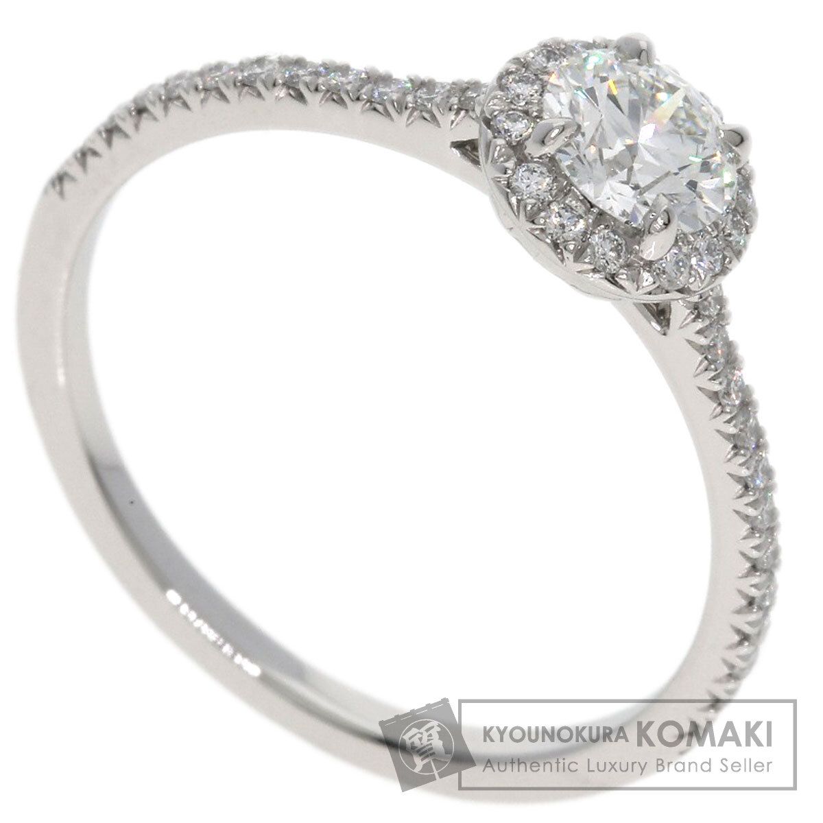 TIFFANY&Co. ティファニー ソレスト ダイヤモンド リング・指輪 PT950 レディース [中古]