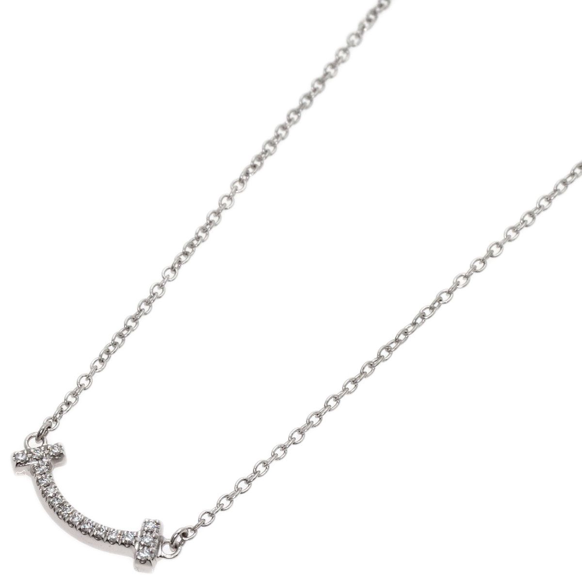 TIFFANY&Co. ティファニー Tスマイル ミニ ダイヤモンド ネックレス 