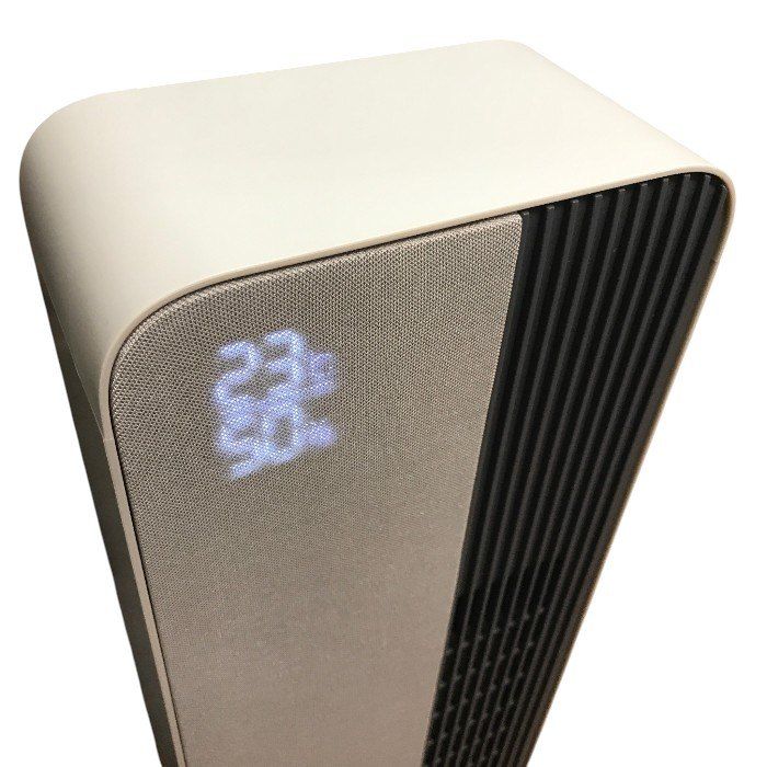 コイズミ 電気ファンヒーター ホット&クール 送風 温風 1台2役 音声