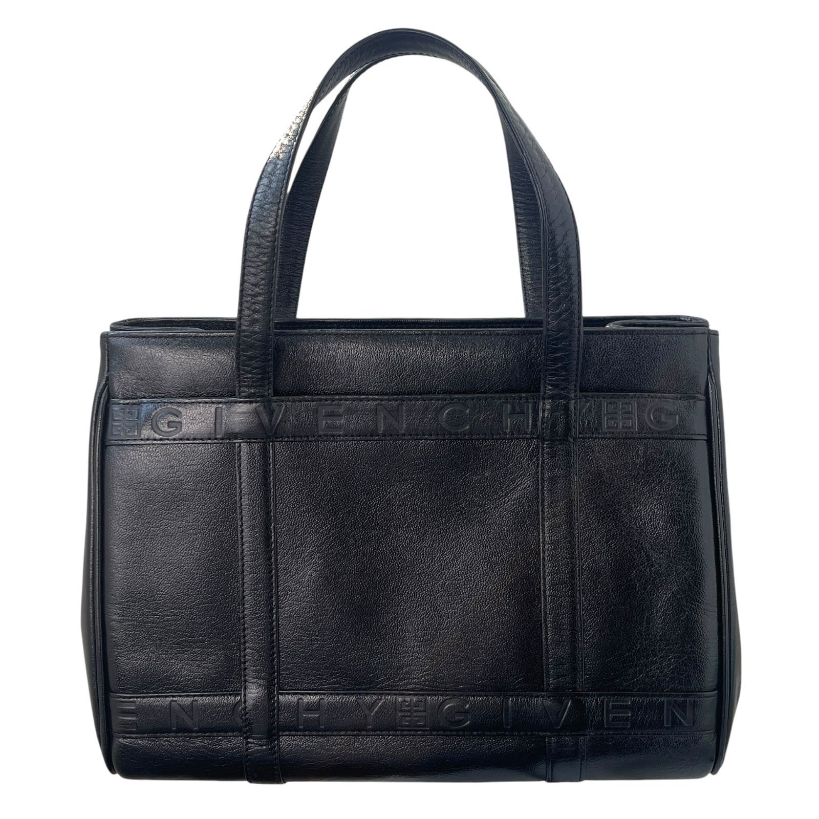 GIVENCHY ジバンシー トートバッグ ハンドバッグ オールレザー 4G ロゴ 