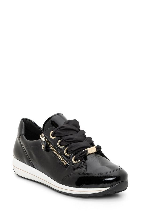 アラ レディース シューズ スニーカー ara Ollie Sneaker BlackGold ブラック