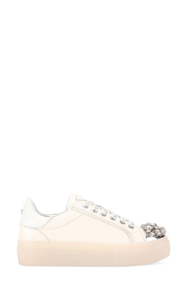 カートジェイガーロンドン レディース シューズ スニーカー プラットフォーム キャップ Kurt Geiger London Crystal Cap Toe Platform Sneaker Open