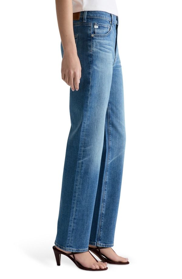 エージー レディース ボトムス デニムパンツ ストレート ジーンズ AG Brinley Mid Rise Straight Leg Jeans Owens Valley