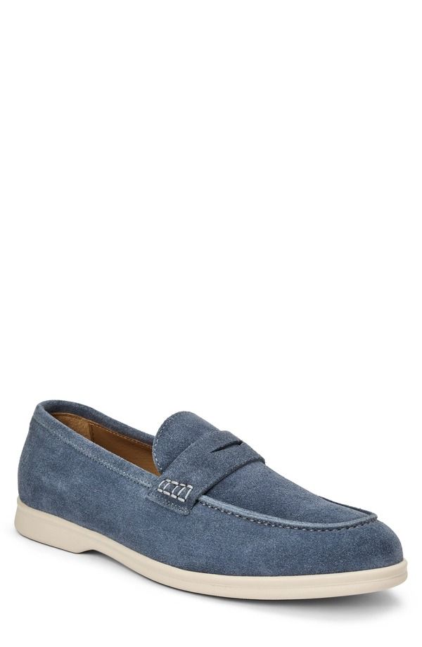 ブルーノマグリ メンズ シューズ スリッポン・ローファー Bruno Magli Patrizio Penny Loafer Light Blue Suede ブルー