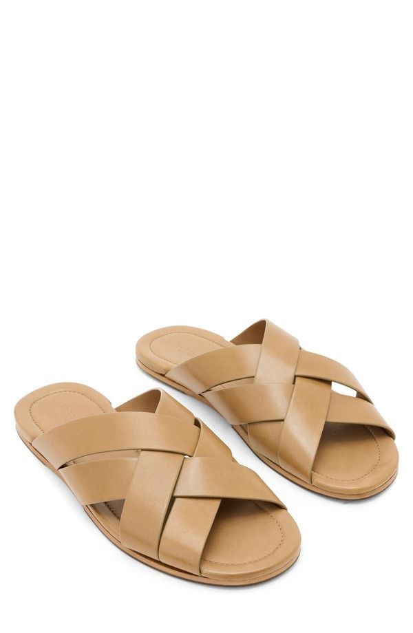 ジョンバルベイトス メンズ シューズ サンダル John Varvatos Merida Slide Sandal Dark Tan タン