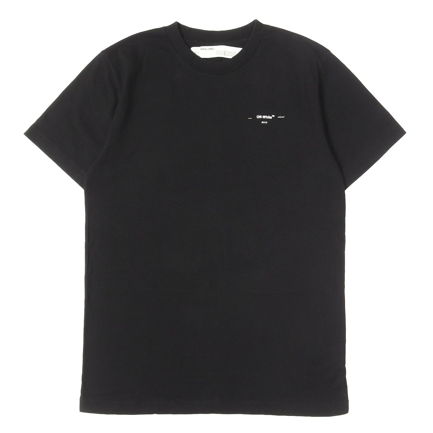OFF-WHITE オフホワイト Tシャツ ブラック 黒 サイズ:M | 20SS アロー パッチ スリム Tシャツ (ARROW LOGO S/S SLIM TEE) | トップス カットソー 半袖【メンズ】【中古】