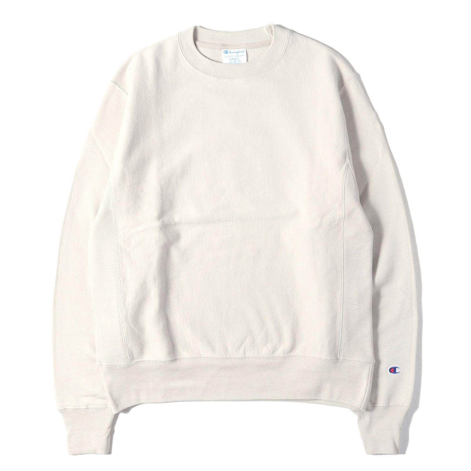【美品】Champion チャンピオン スウェット サンドベージュ サイズ:S | US企画 日本未発売 | 目なし 無地 リバースウィーブ スウェットシャツ | トップス トレーナー 【メンズ】【中古】