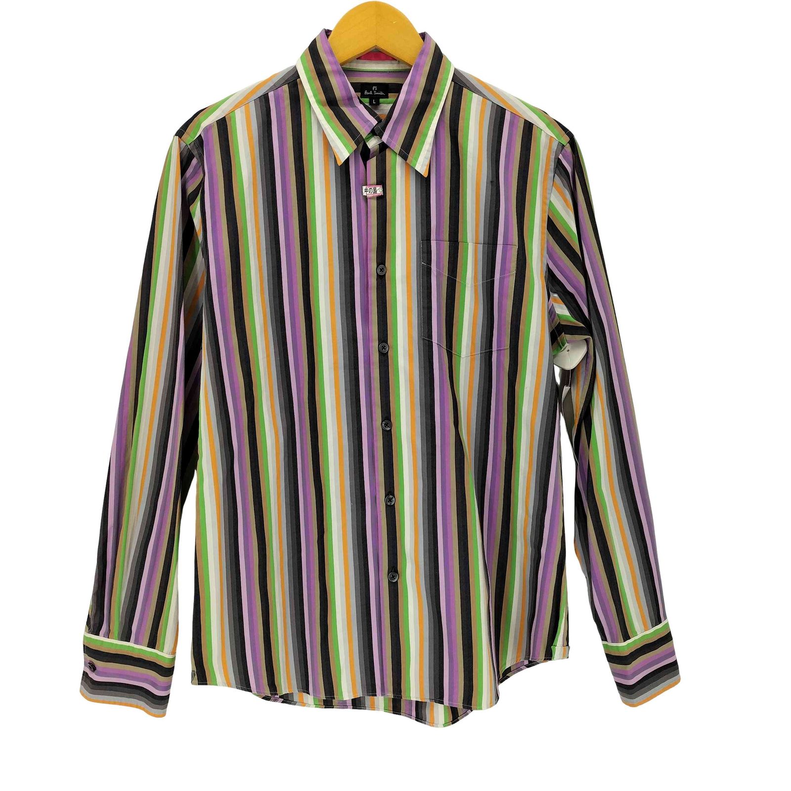 ポールスミス Paul Smith マルチストライプレギュラーカラーシャツ メンズ import：L 