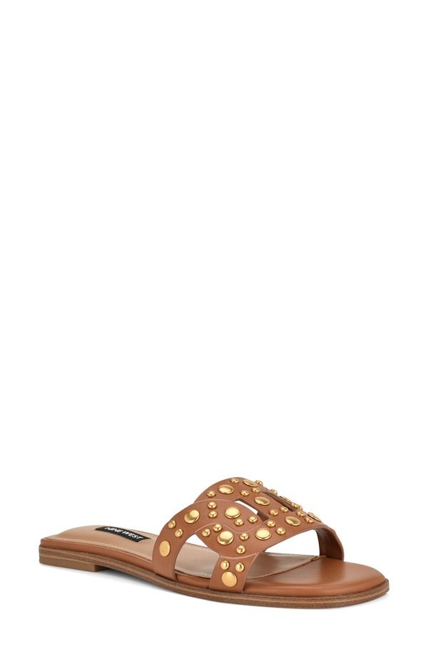 ナインウェスト レディース シューズ サンダル Nine West Gomaz Slide Sandalight Brown ブラウン