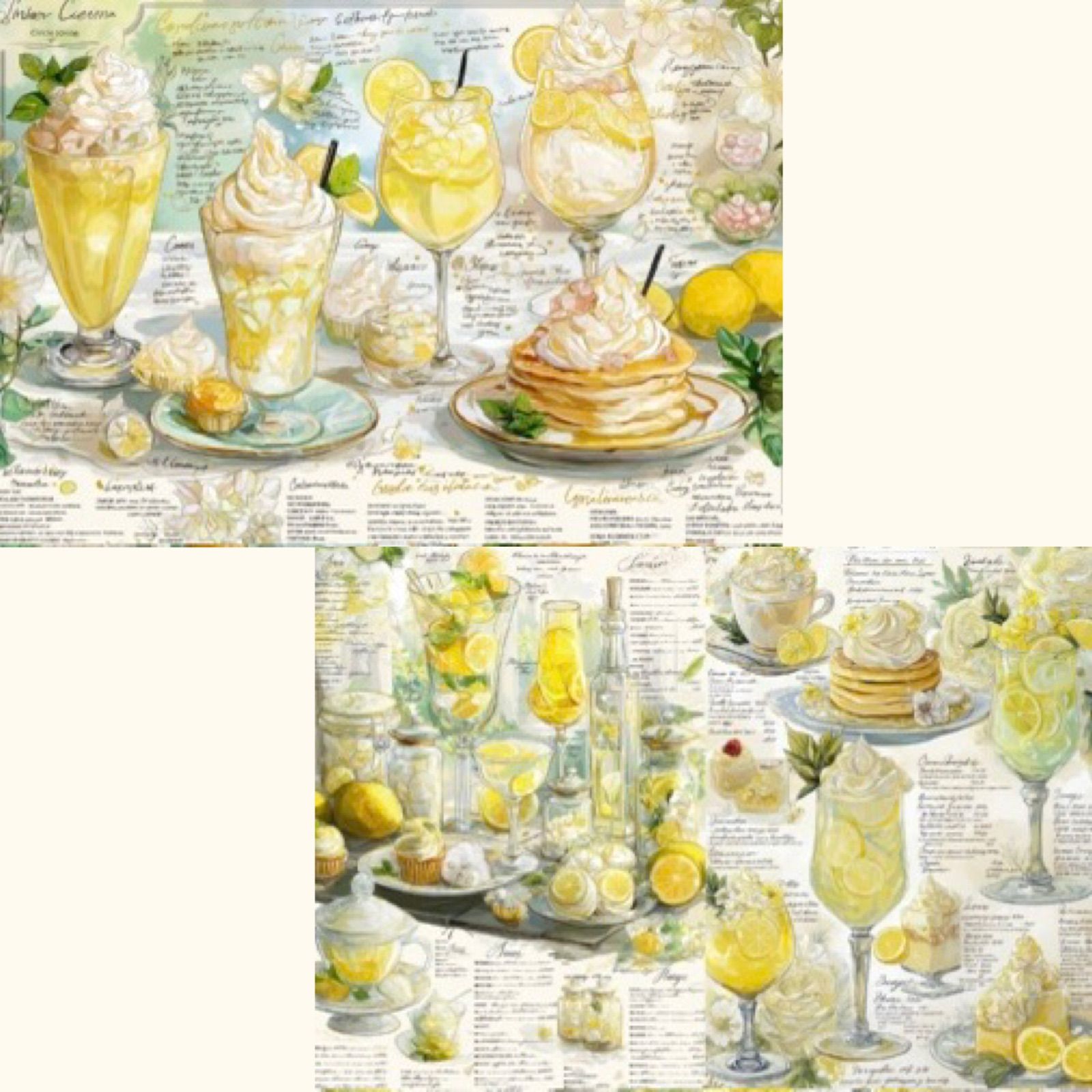 コラージュペーパー デザインペーパー 素材シート コラージュ素材 307