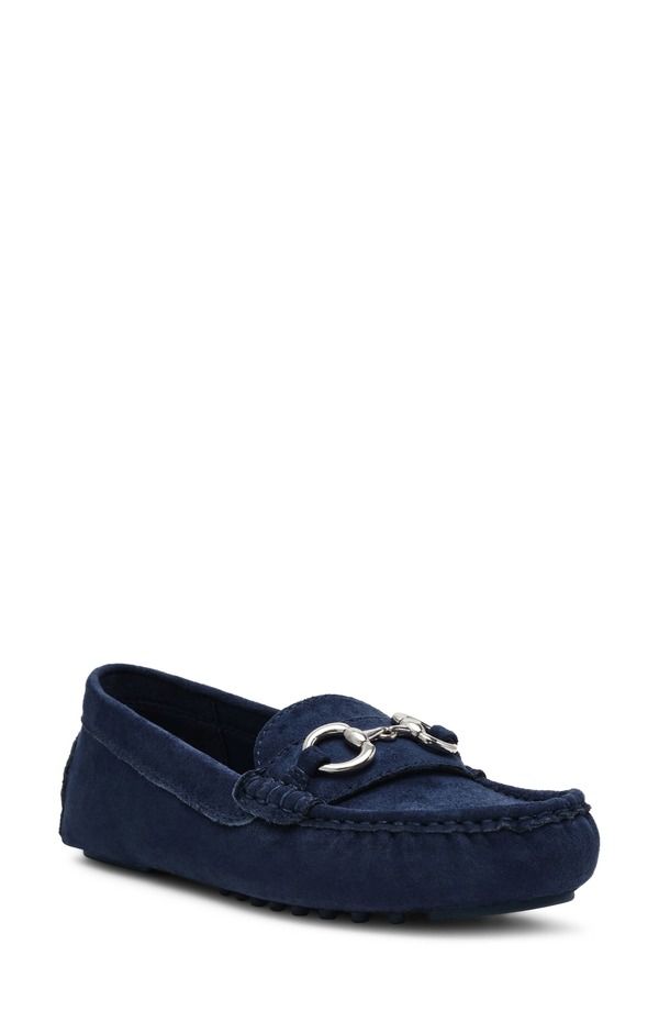 アンクライン レディース シューズ スリッポン・ローファー Anne Klein Chrystie Bit Loafer Dark Blue ブルー