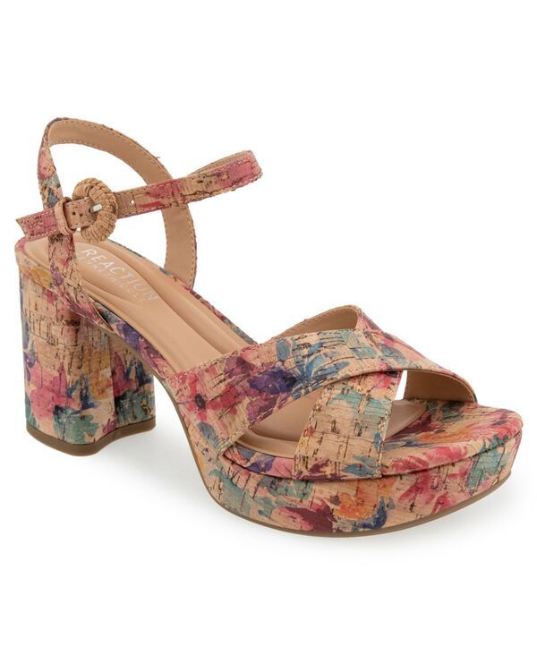 【送料無料】 ケネスコール レディース サンダル シューズ Womens Reeva Platform Heeled Dress Sandals Rose Multi