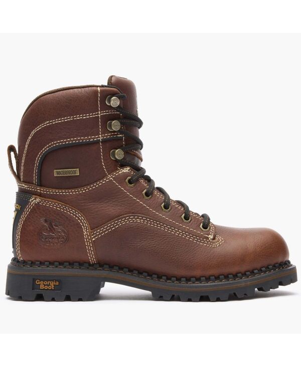 【送料無料】 ジョージブーツ レディース ブーツ・レインブーツ シューズ AMP LT Logger Womens Alloy Toe Waterproof Low Heel Logger Boot