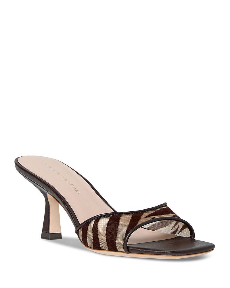 ロフラー ランダル レディース シューズ サンダル プリント メッシュ ヒール Loefflerandall Womens Zebra Print Mesh Fabric Mid Heel Sanda