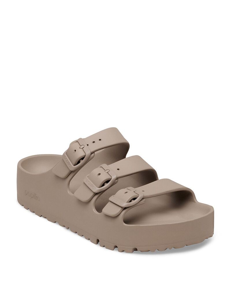 ビルケンシュトック レディース シューズ サンダル プラットフォーム Birkenstock Womens Florida EVA Platform Flex Sandals Gray Taupe グ