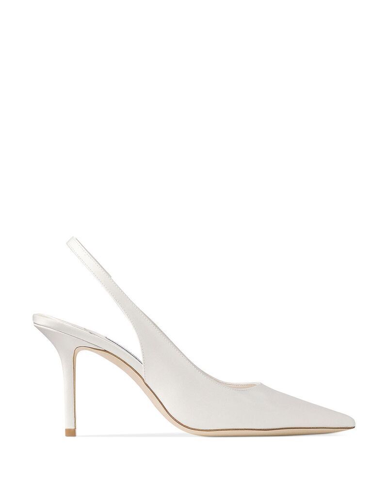 ジミーチュー レディース シューズ パンプス サテン Jimmy Choo Womens Love SB 85 Satin Slingback Pumps Ivory アイボリー