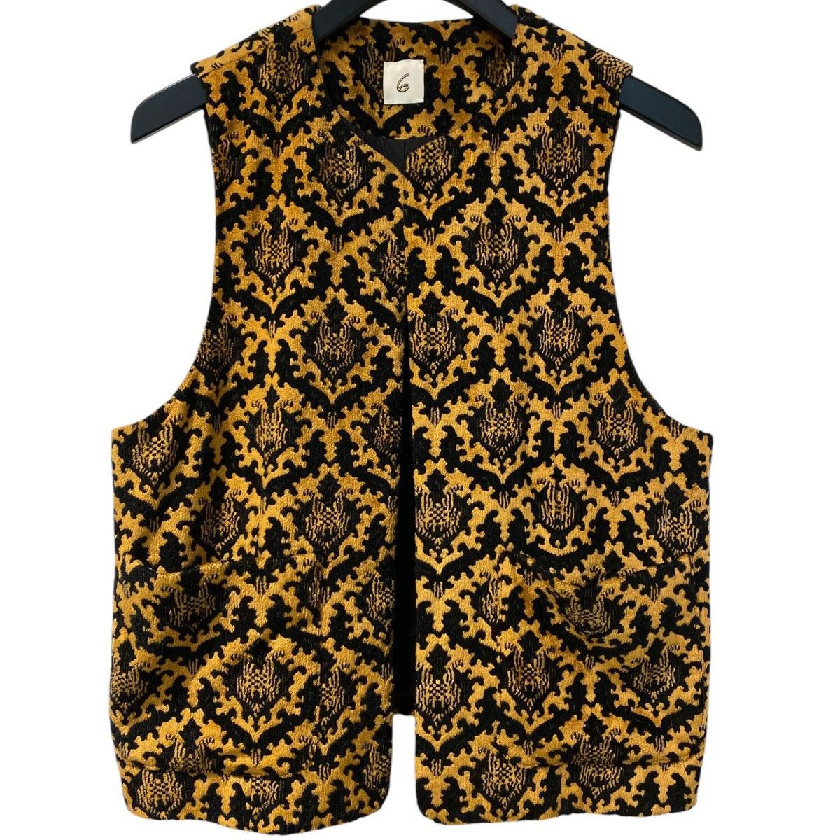 6(ROKU) 23AW Cut Pile Jacquard Vestジャガードベスト 8069000146592